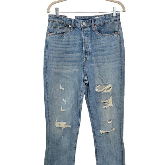 Blank NYC The Cooper Long Slim High Rise Straight Organic Jeans Women Sz 29 - Picture 5 of 8